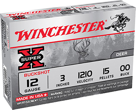WIN SUPERX 12GA 3" 00BK 15P 5/250 - for sale