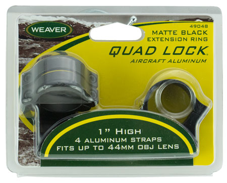 WEAVER QUAD LOCK RNGS 1" HI EXT MBLK - for sale