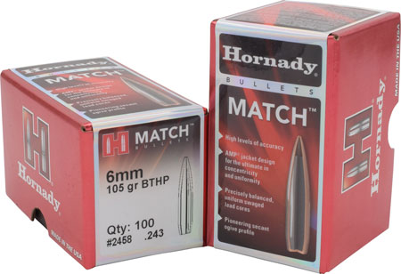 HRNDY MATCH 6MM .243 105GR 100CT - for sale