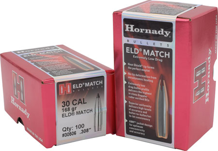 HRNDY ELD-M 30CAL .308 168GR 100CT - for sale