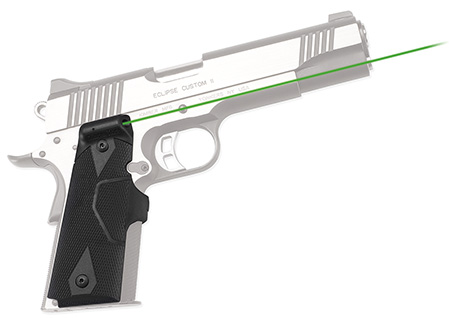 crimson trace corporation - LG-401G Front Activation Green Lasergrips - 401 G - Black