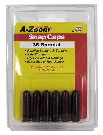 AZOOM SNAP CAPS 38SPL 6/PK - for sale