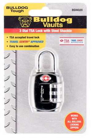 BULLDOG TSA LOCK W/STL SHCKL NON-CA - for sale