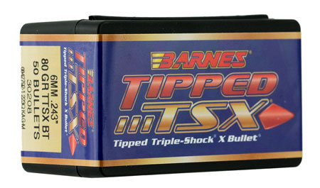 BARNES TTSX .243 80GR BT 50CT - for sale