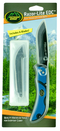 OD EDGE RAZOR-EDC LT 3.5" 6 BLDS BLU - for sale