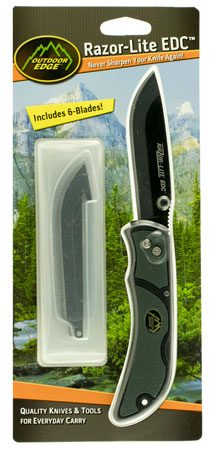 OD EDGE RAZOR-EDC LT 3.5" 6 BLDS GRY - for sale