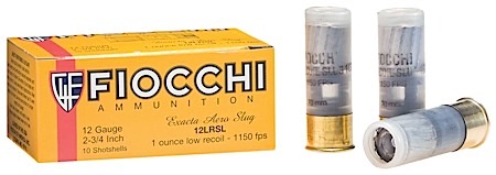 FIOCCHI 12GA AERO SLUG LW REC 10/250 - for sale