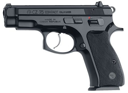 CZ 75 COMPACT 9MM 3.7" BLK 10RD MS - for sale