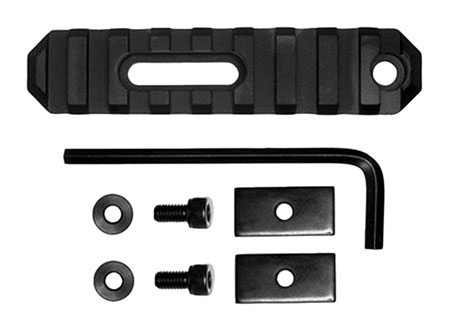 grovtec usa inc - 3.8 Inch 9 Slot Stock AR - Black Hardcoat Anodized
