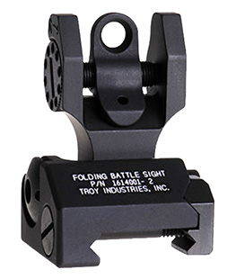 Troy Defense - Tritium Rear Folding BattleSight Round -  for sale