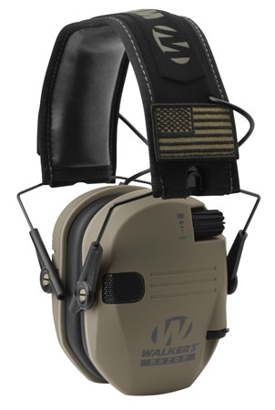 WALKER'S RAZOR SLM ELEC MUFF FDE FLG - for sale