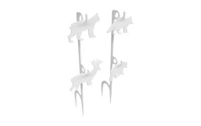 B/C 2/3 IPSC SILHOUETTE TARGET WHT - for sale