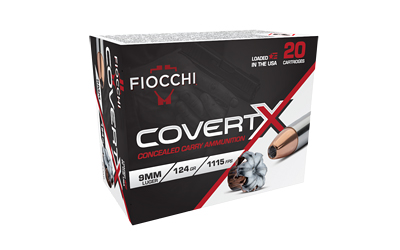 FIOCCHI COVERTX 9MM 124GR JHP 20/200 - for sale