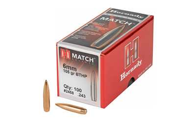 HRNDY MATCH 6MM .243 105GR 100CT - for sale
