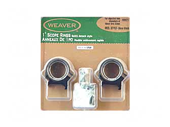 weaver|rcbs - Detachable Top Mount Rings - 1 " for sale